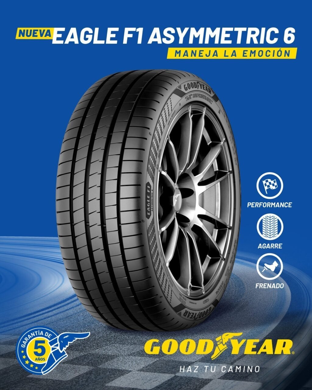 245/40R19 Goodyear Eagle F1 Asymmetric 6 XL 98 Y