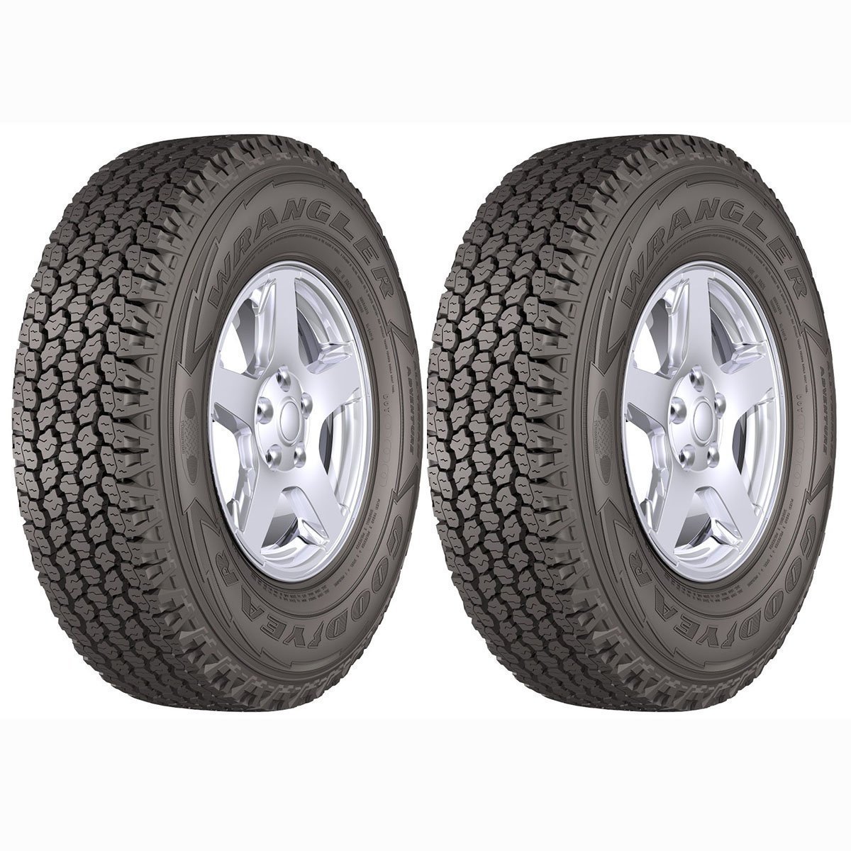 Kit x2 285/70R17 Goodyear Wrangler All-Terrain Adventure 121/118 R
